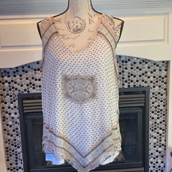 Want and Need Tops - Want and Need layered tank top, size 1X, fair condition